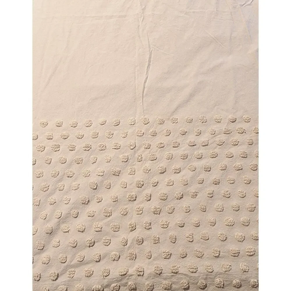 Urban Outfitters Tufted Dot Shower Curtain - Gray - New
